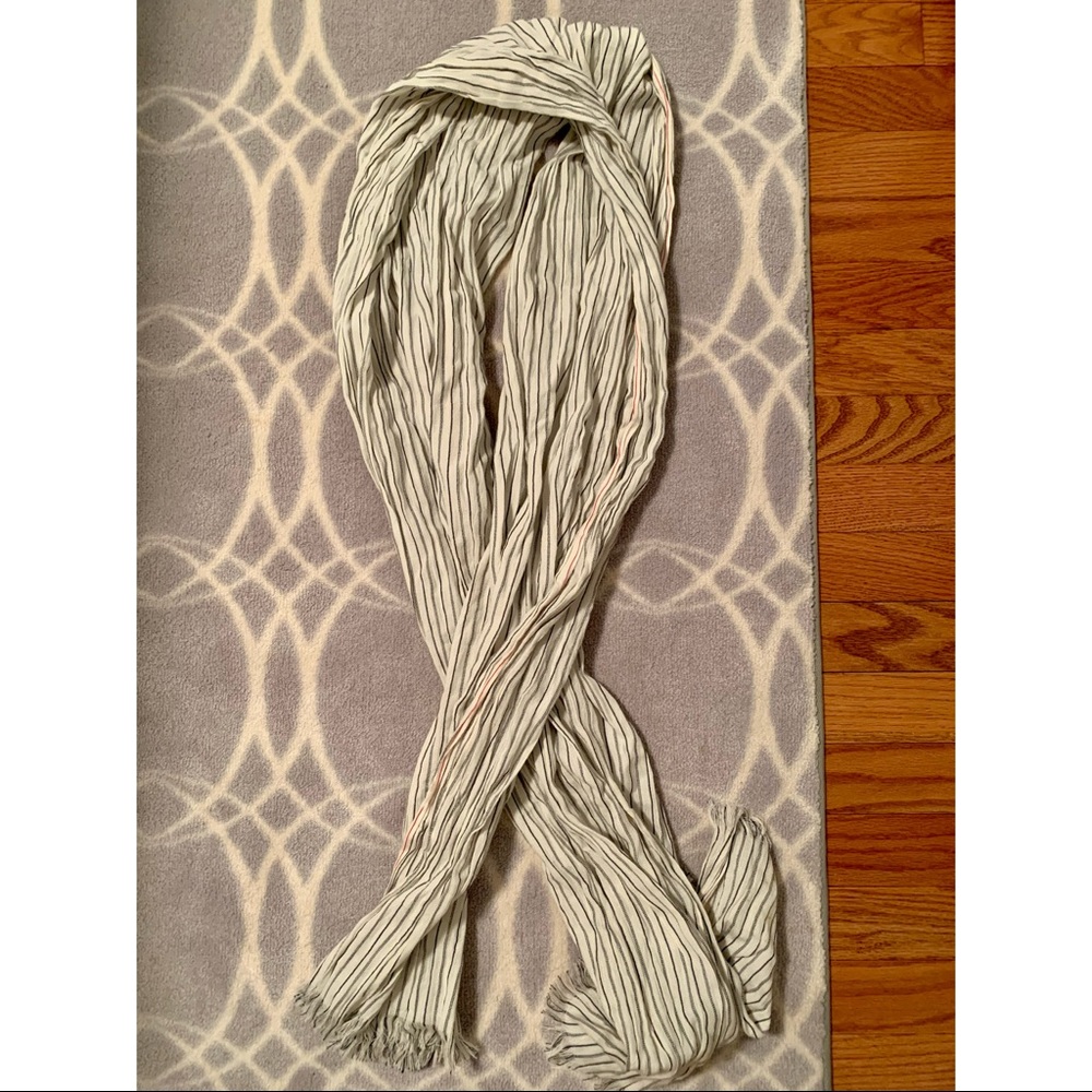 J. Crew 100% Cotton Red and Blue Scarf